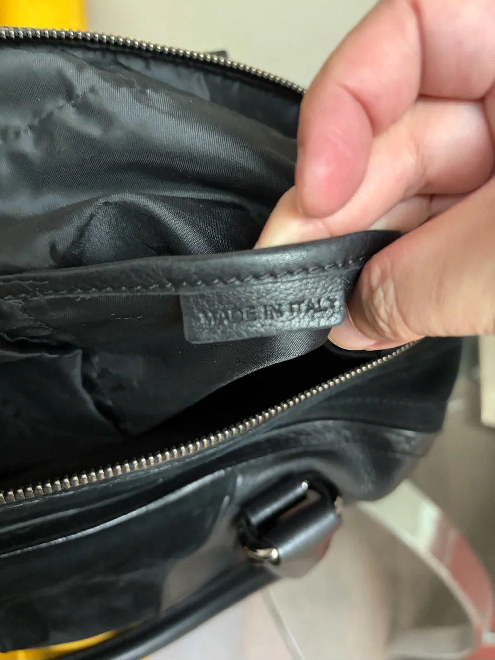 GUC Burberry Leather Satchel Bag